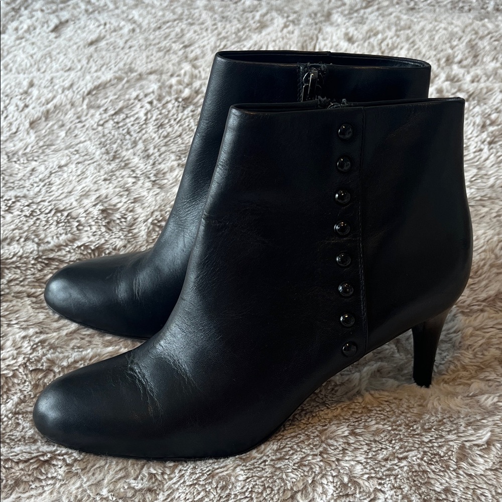 Coach Black Buttoned Ankle Booties